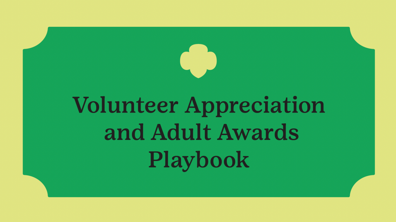 volunteer appreciation guide, volunteer awards playbook